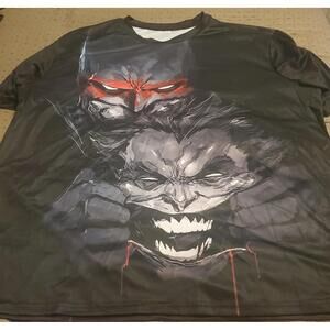 Batman & Joker tshirt 2XL 100% polyester DC Comics new